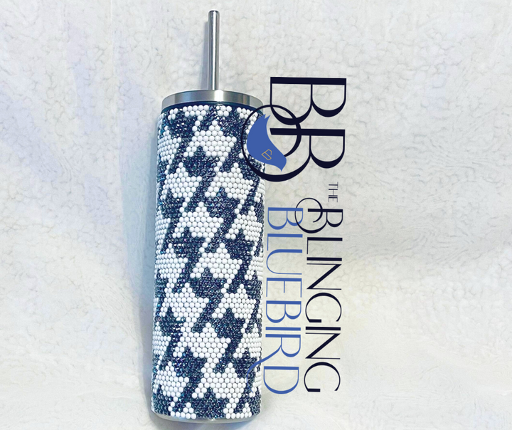 Hounds Tooth Pattern - SS16/20oz Straight Tumbler