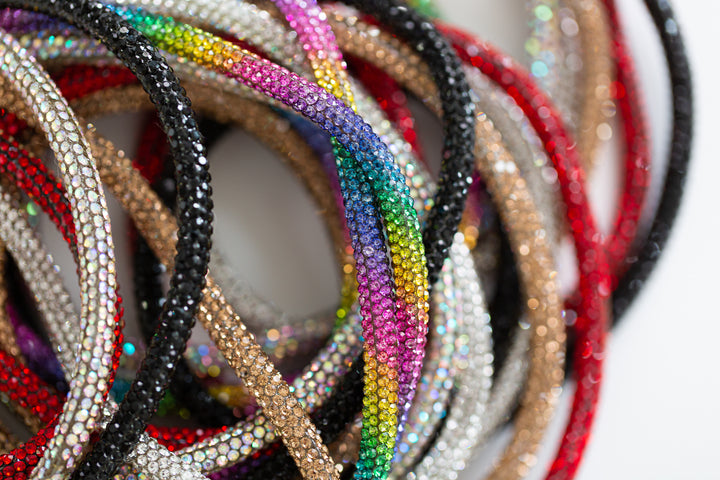 Rhinestone Hoodie Strings - Siam (Red) - The Blinging Bluebird