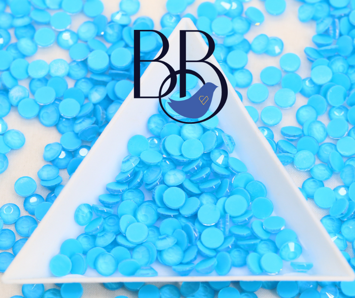 Iced Aqua Rhinestones
