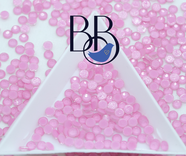 Iced Light Rose Rhinestones