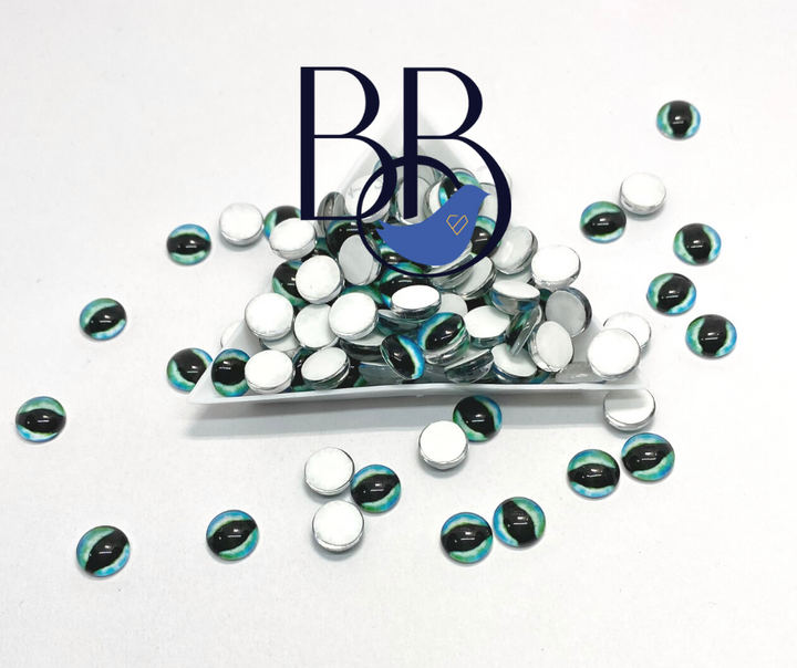 Glass Flatback Eyes - Kenny