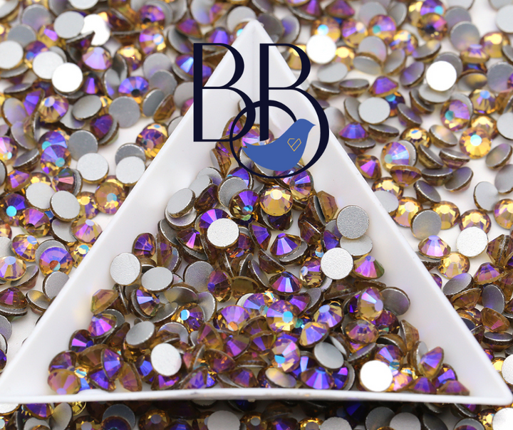 Light Colorado Topaz/LCT AB Rhinestones