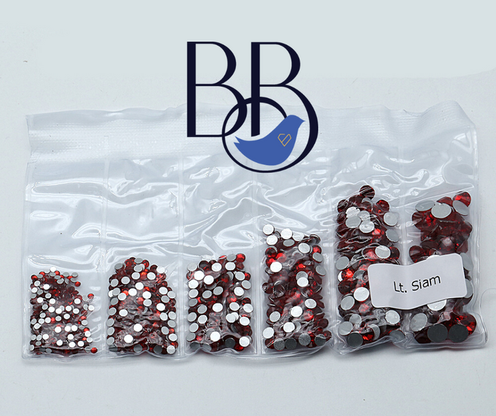 Light Siam Rhinestones