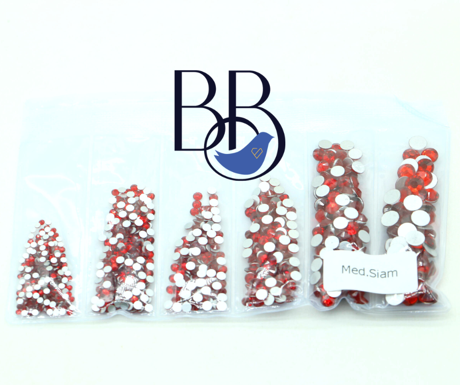 Medium Siam Rhinestones
