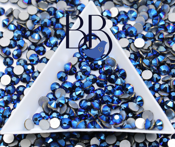Metallic Blue Rhinestones
