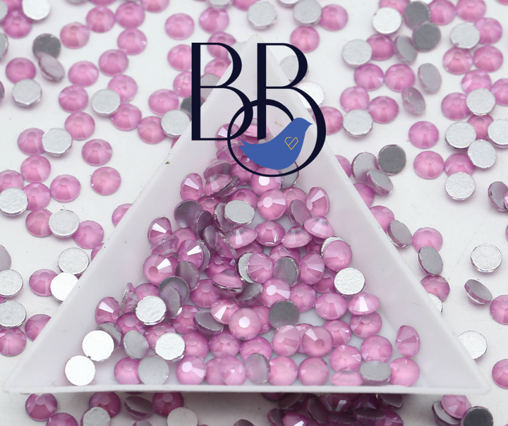 Mocha Light Rose Rhinestones