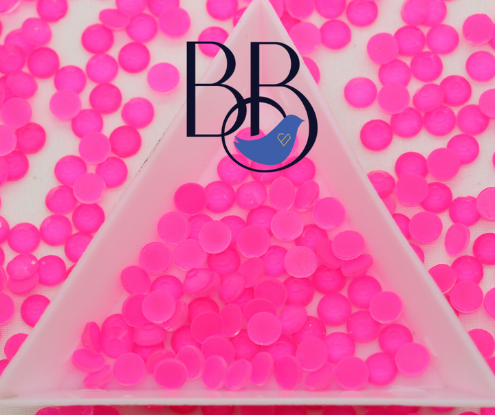 Neon Hot Pink Rhinestones