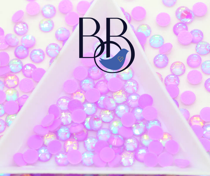 Neon Light Purple AB Rhinestones