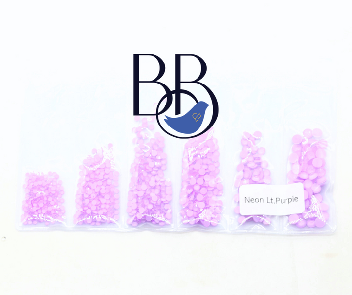 Neon Light Purple Rhinestones