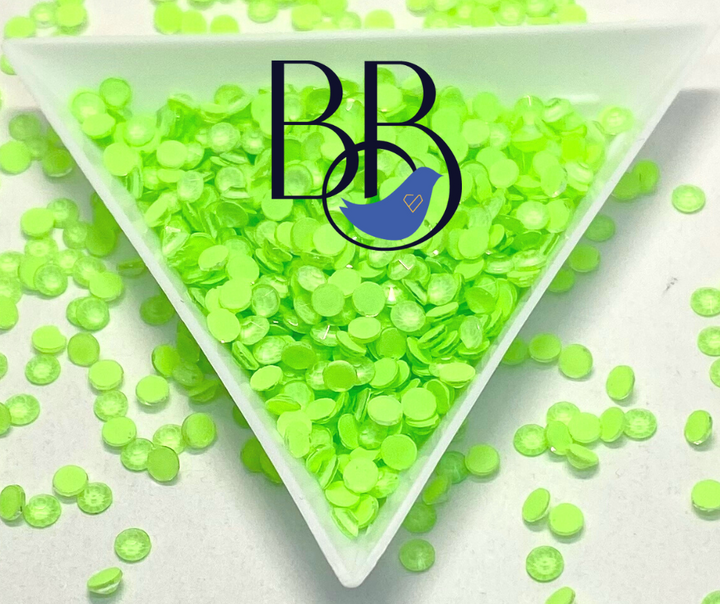 Neon Peridot Rhinestones