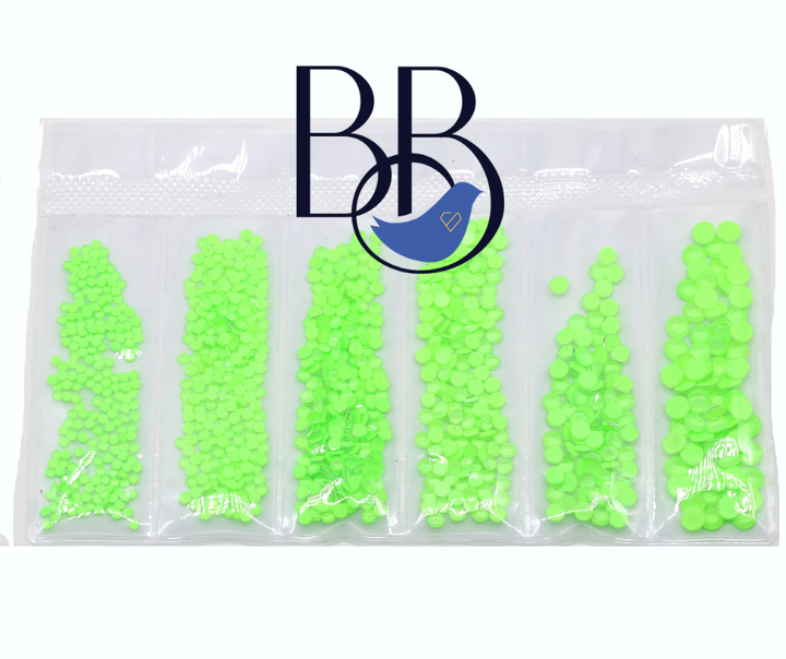 Neon Peridot Rhinestones
