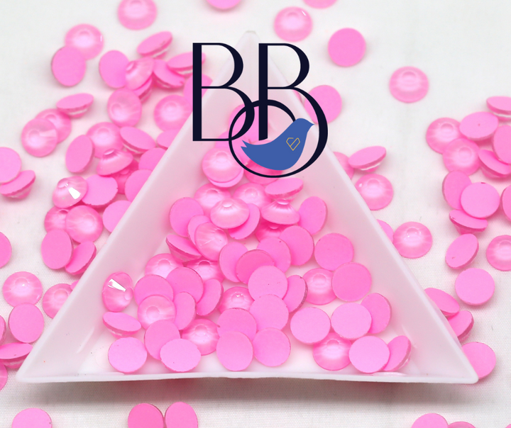 Neon Pink Rhinestones