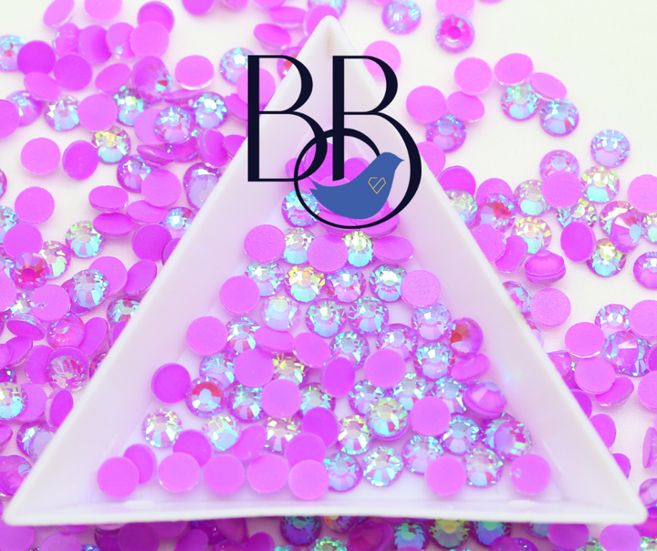Neon Purple AB Rhinestones