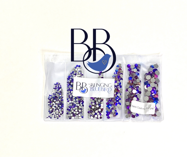 New Coating Purple Rhinestones