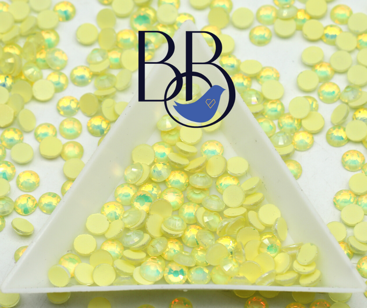 Opal Luminous Yellow Rhinestones (Glow In The Dark)