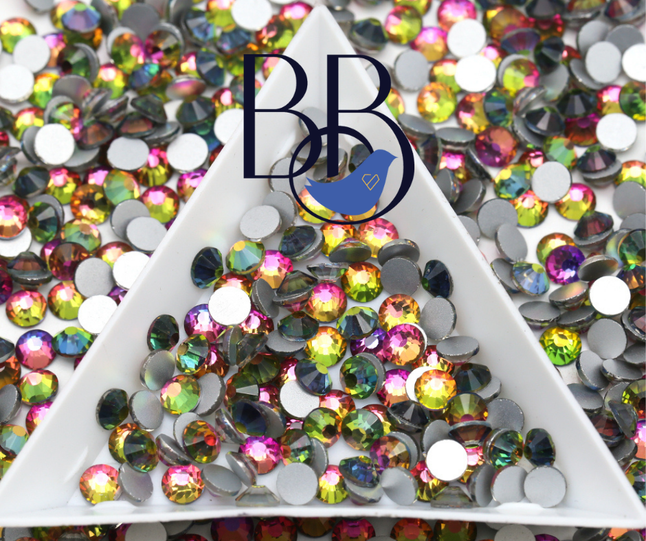 Rainbow Rhinestones - The Blinging Bluebird
