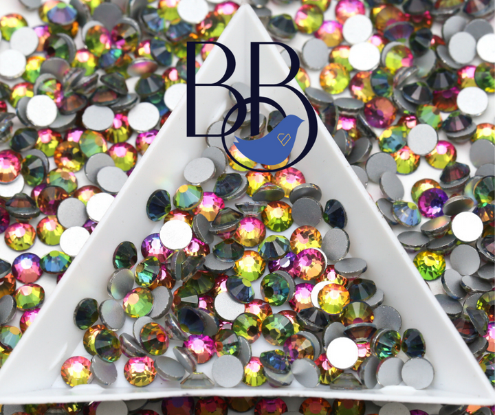 Rainbow Rhinestones - The Blinging Bluebird