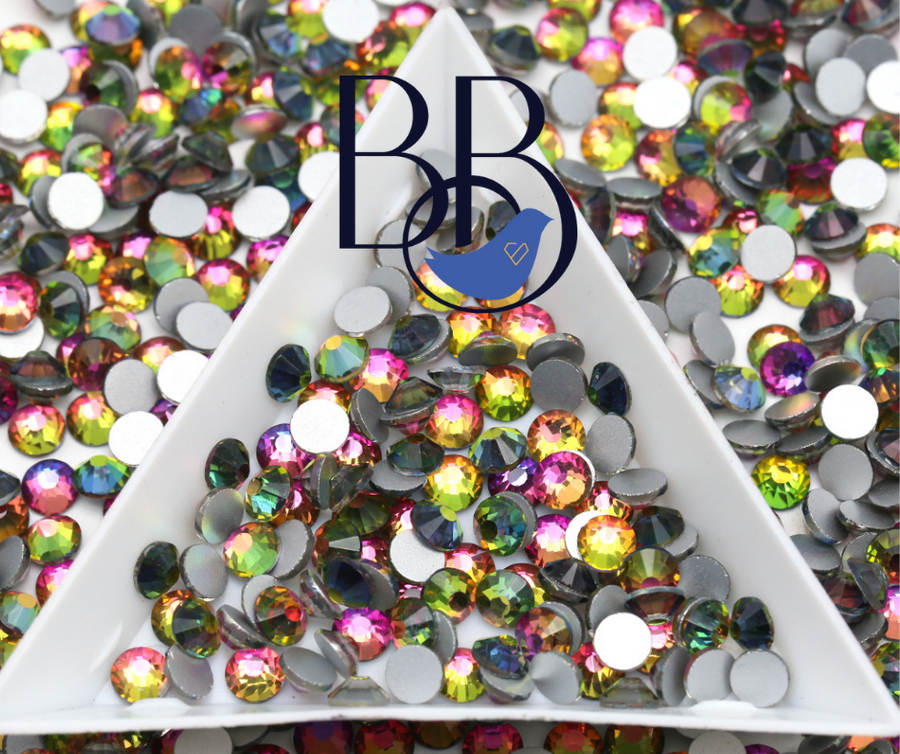 Rainbow Rhinestones - The Blinging Bluebird