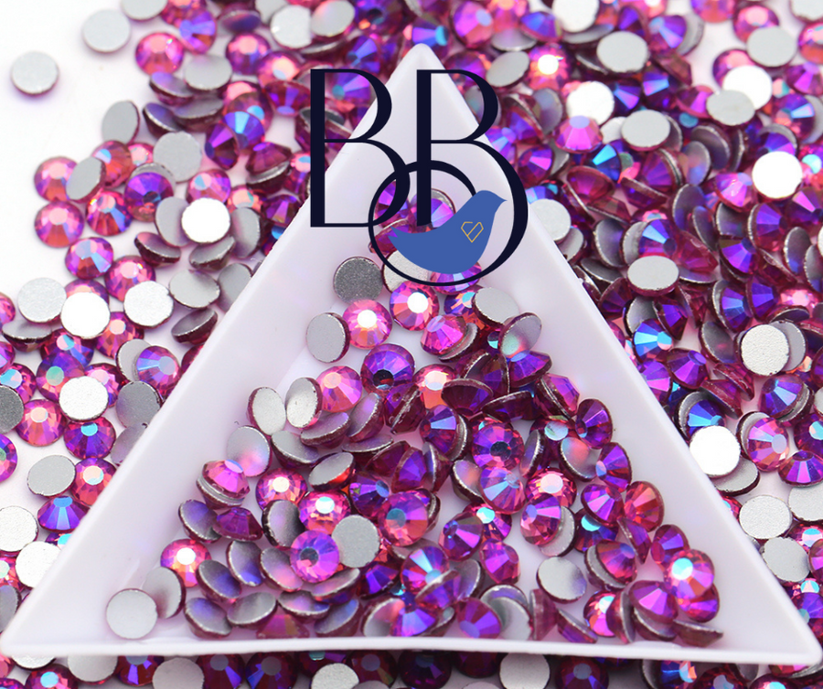 Rose AB Rhinestones - The Blinging Bluebird