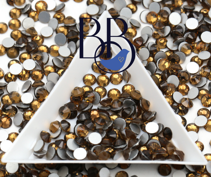 Smoked Topaz Rhinestones - The Blinging Bluebird