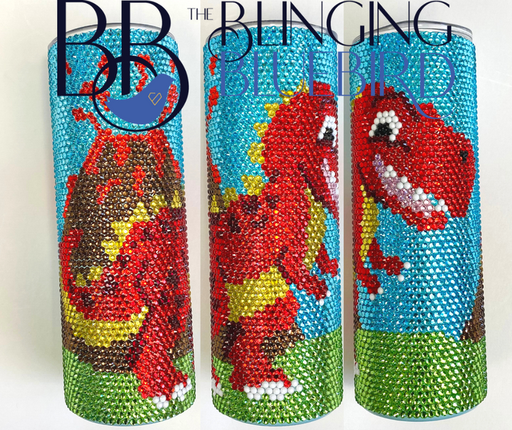 Tina The T-Rex  - SS16/20oz Straight Tumbler