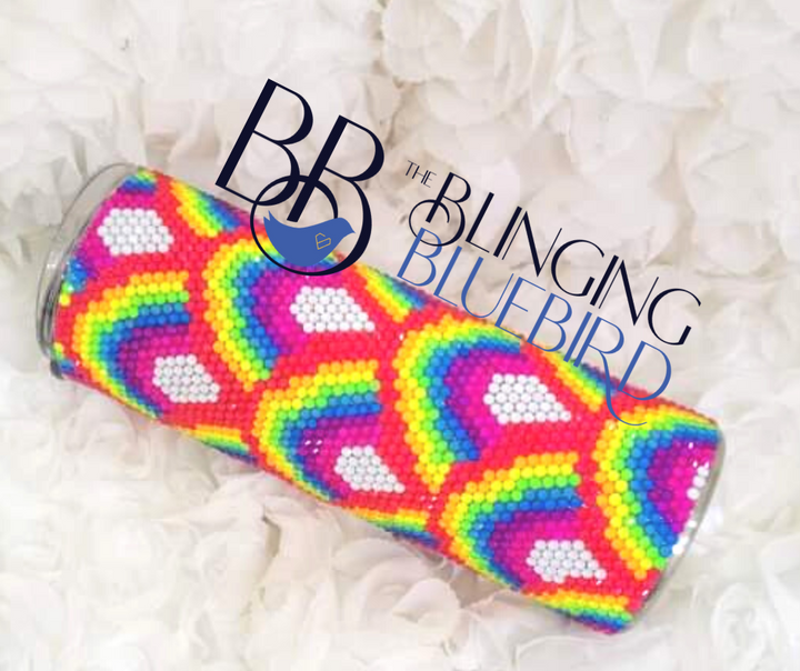 Repeating Rainbows Pattern - SS16/20oz Straight Tumbler