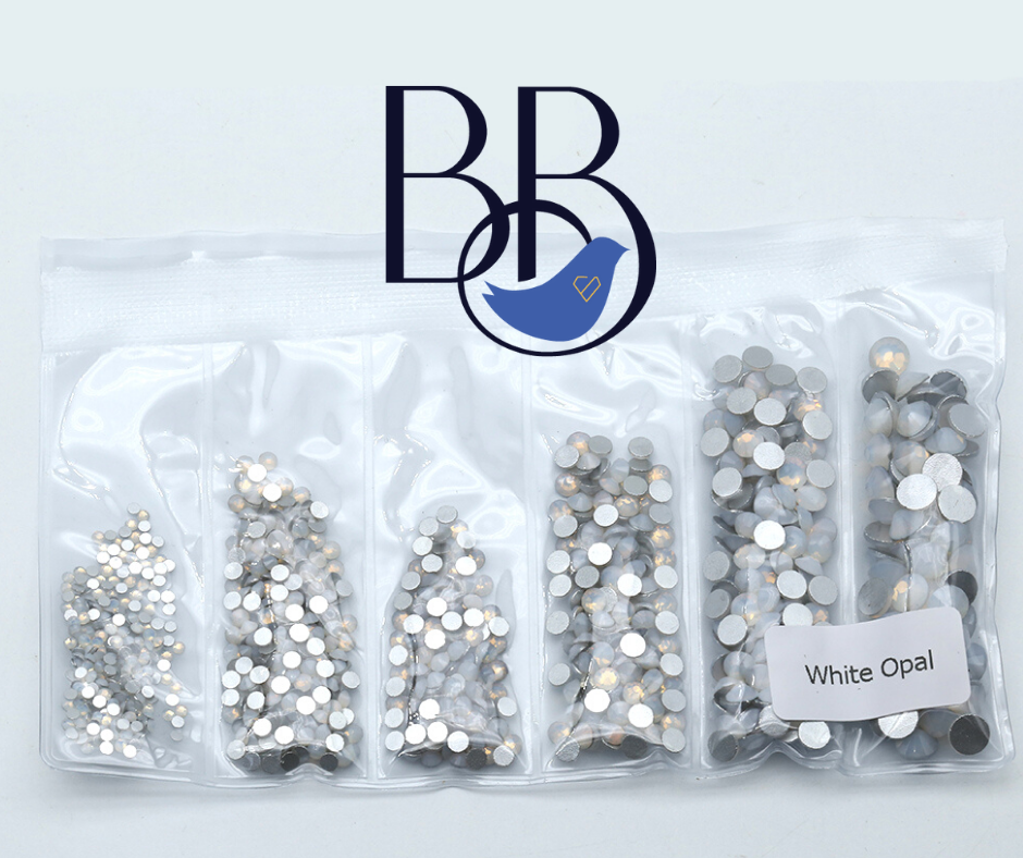 White Opal Rhinestones