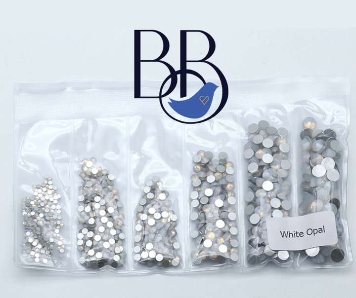 White Opal Rhinestones