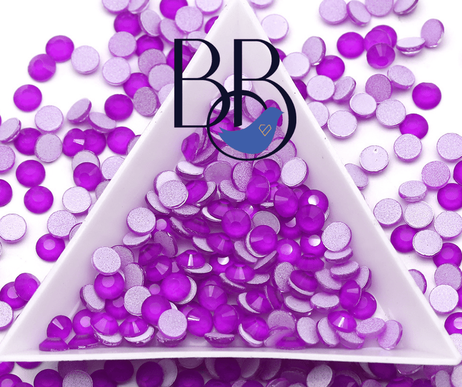 Neon Purple Rhinestones - The Blinging Bluebird