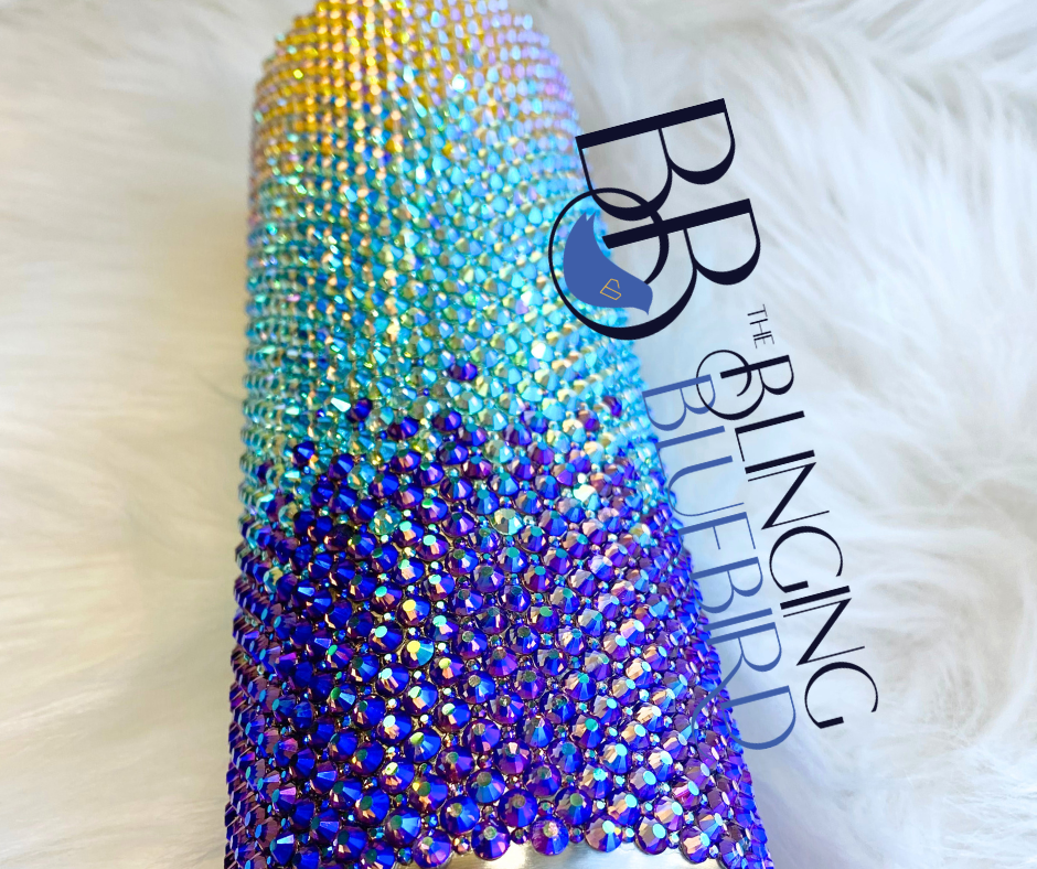 Ombre Rhinestone Tumbler Pattern - Bling Your Things - Rhinestones