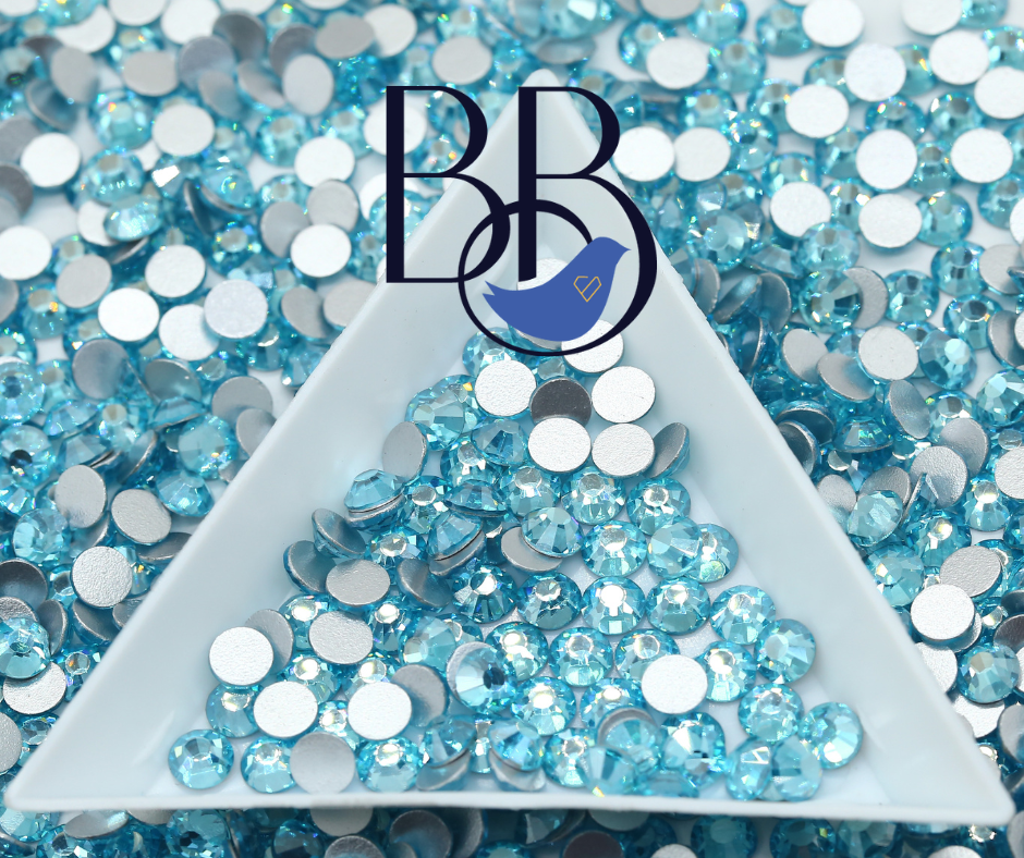 Brilliant Aqua Rhinestones