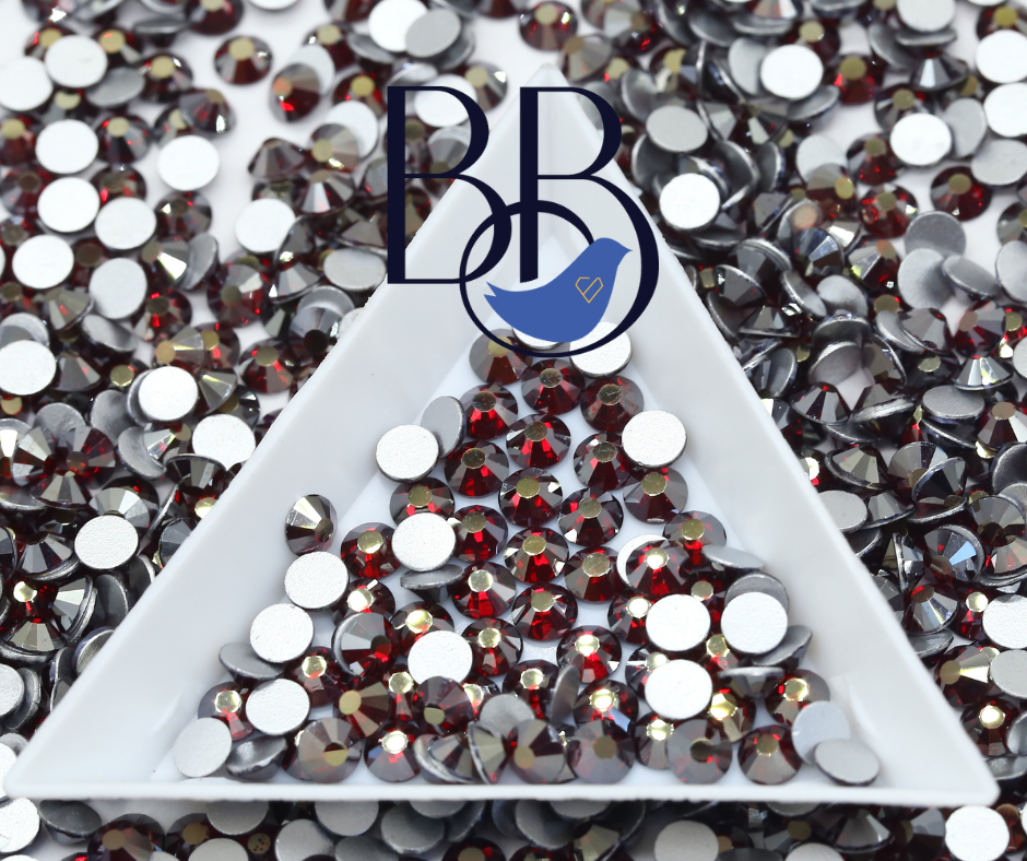 Brilliant Siam Rhinestones – The Blinging Bluebird