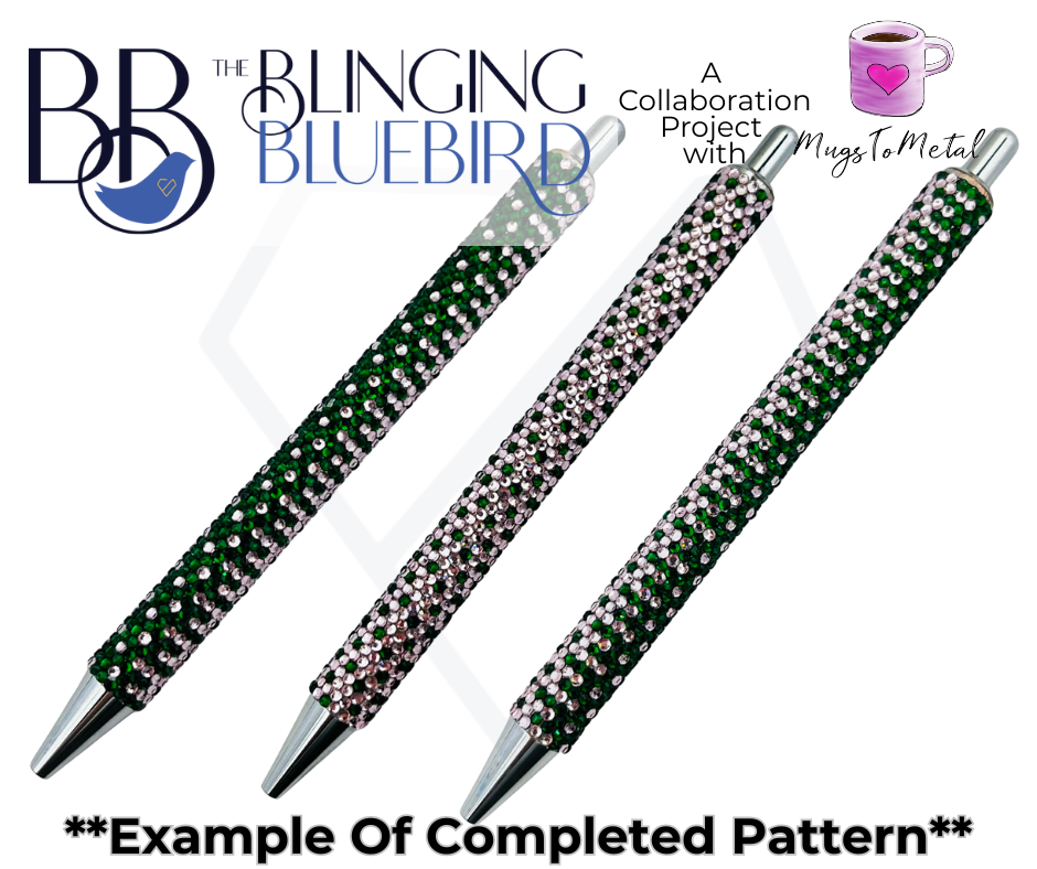 Mini Organized Ombre Stainless Steel Pen Pattern **SS6**