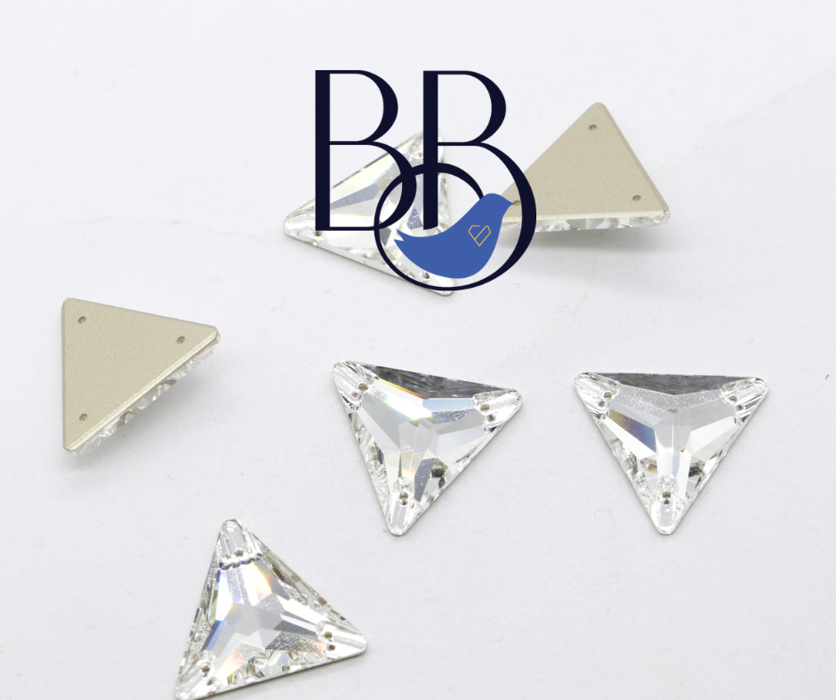 Crystal Triangle Shape Sew-On Rhinestones
