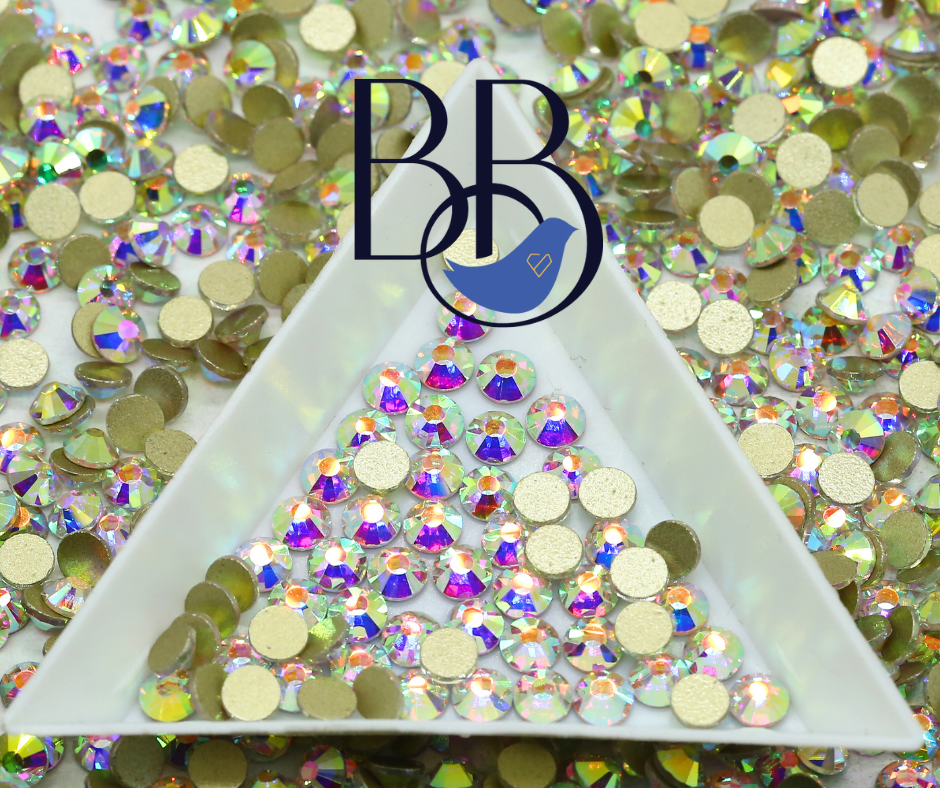 Crystal AB Gold Back Rhinestones