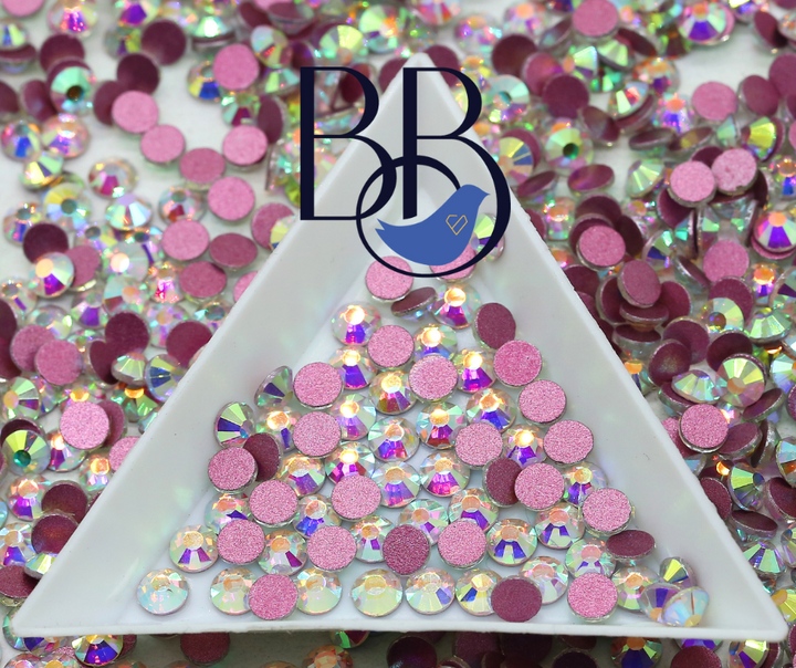 Crystal AB Rose Back Rhinestones