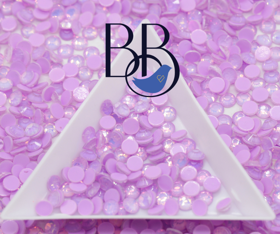 Flashy Opal Lilac Rhinestones