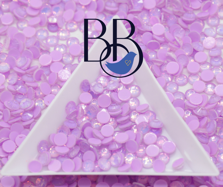 Flashy Opal Lilac Rhinestones