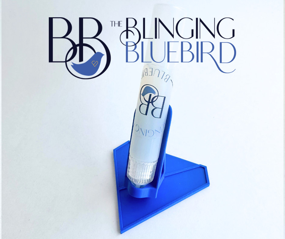 Blinging Bluebird Glue Pen Nest