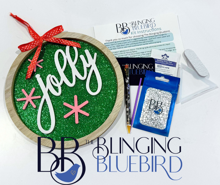 Merry/Jolly Sign Decor Kit – The Blinging Bluebird