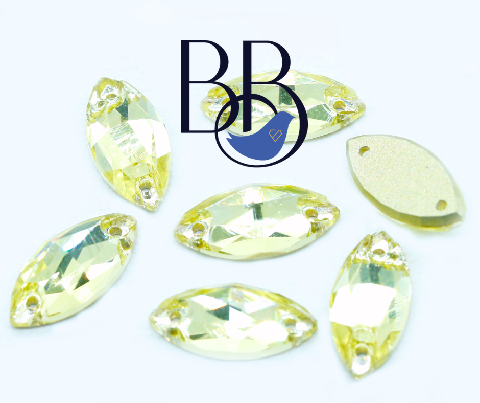 Jonquil Horse Eye Sew-On Rhinestones