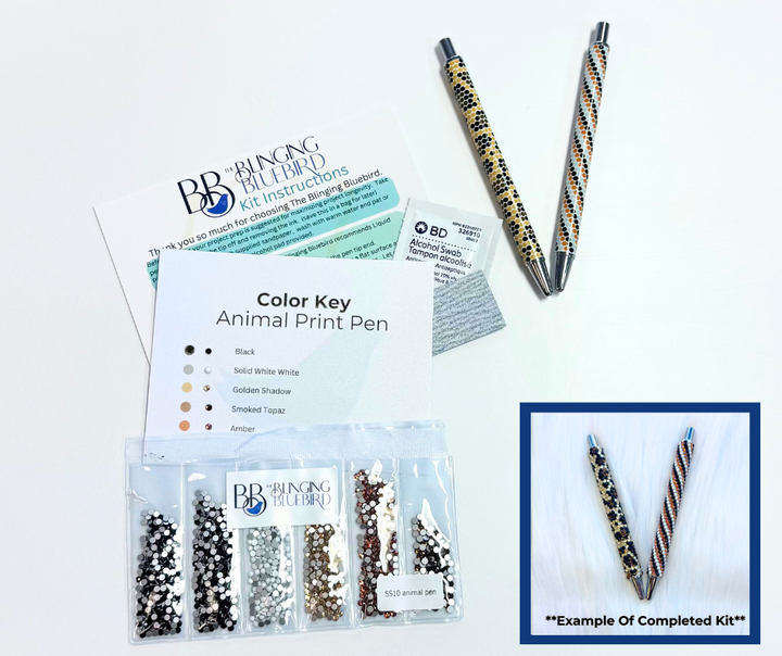 Leopard Print Sublimated Pen Kit