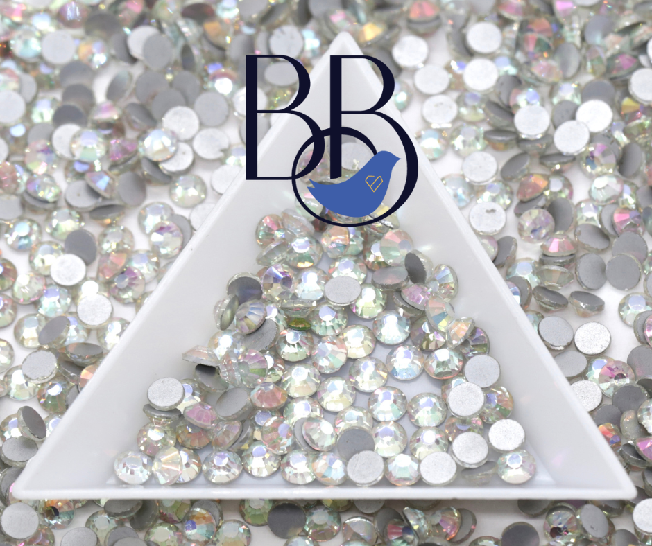 Random Rhinestone White Mirage White Rhinestones – The Blinging Bluebird