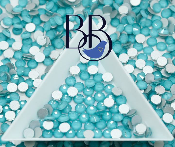 Mocha Turquoise Rhinestones