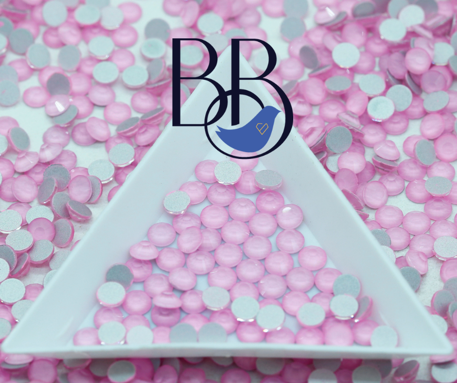 Mocha Ballet Pink Rhinestones