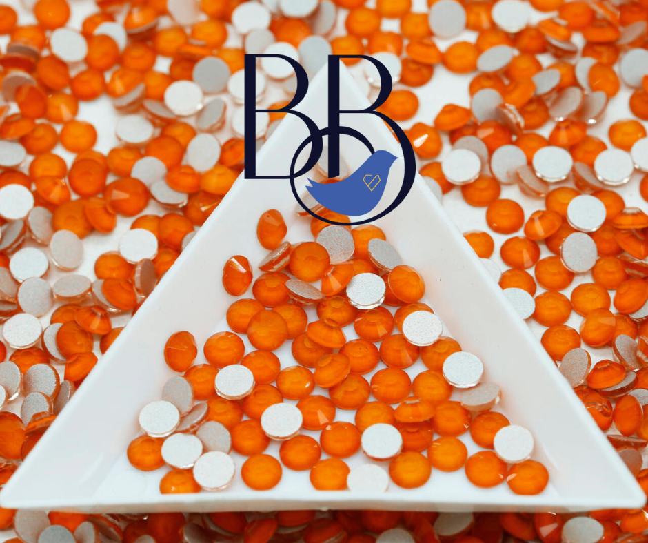 Mocha Blood Orange Rhinestones