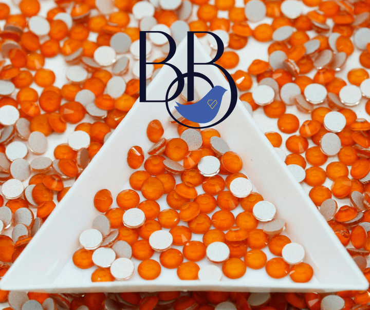 Mocha Blood Orange Rhinestones