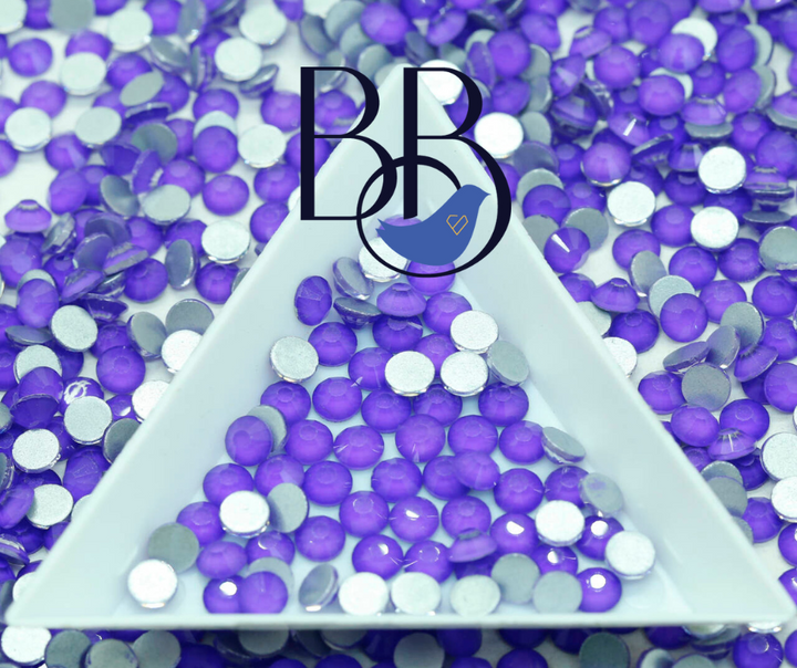 Mocha Lavender Rhinestones
