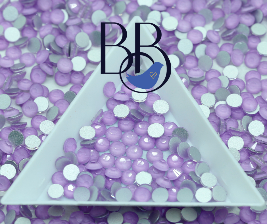 Mocha Lilac Rhinestones