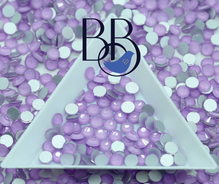 Mocha Lilac Rhinestones